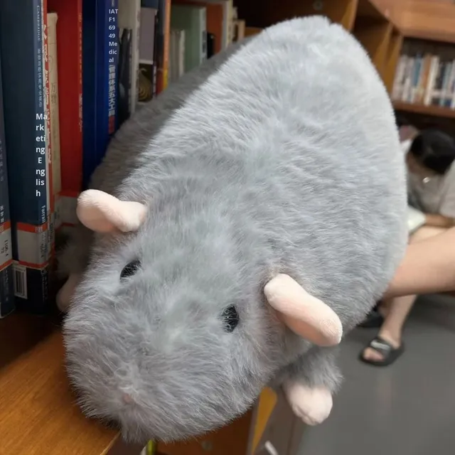 The best-selling cute grey mouse doll is a super soft artificial plush toy filled with pp cotton for stress relief