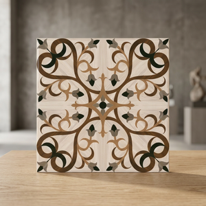 Carreaux de mur en pierre antique de match de livre en bois 300x300mm Design de cour rurale mate - Product Image 1