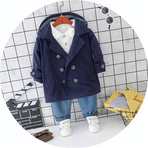 Ensemble 3 pièces : Body à manches longues, Jean taille haute, Manteau et Pantalon de cérémonie pour bébés et enfants, du fabricant chinois - Product Image 4