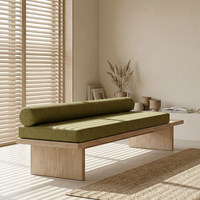 Banc à chaussures moderne en bois massif pour entrée, banc de repos minimaliste pour chambre à coucher, banc long design minimaliste