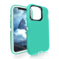 Coque de protection robuste 3-en-1 pour iPhone 17, 16, 15, 14, 14 Pro Max