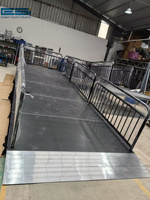 Rampe de scène extérieure ESI Interlock pour les scènes portables en aluminium