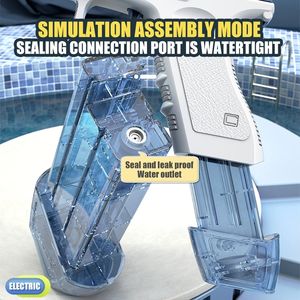 Pistola de agua eléctrica automática para niños, juguete de pistola de agua potente de alta presión con carga de energía - Product Image 5