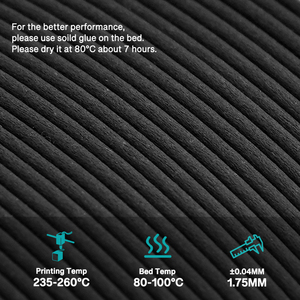 เส้นใยคาร์บอน PA-CF 3D เงิน1.75มม. เส้นใยไนลอนสำหรับเครื่องพิมพ์3D ประสิทธิภาพสูงวัสดุ PA-CF สีดำ - Product Image 6