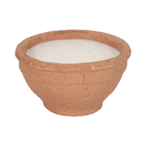 Terracotta Scented <b>Candle</b> Bowl <b>Small</b> Votive For Living Room Bedroom Bathroom Decor - Product Image 1