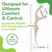 Fil dentaire en paille de maïs et de blé 100 % naturel et biodégradable, options double et simple brins, personnalisation OEM/ODM