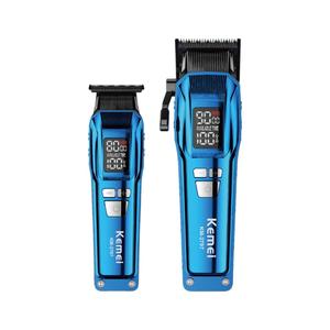 Cortadora de Pelo Profesional Kemei Km-2797, Motor sin Escobillas 7000-9000 rpm, Cuerpo de Aleación de Aluminio, Carga USB - Product Image 3