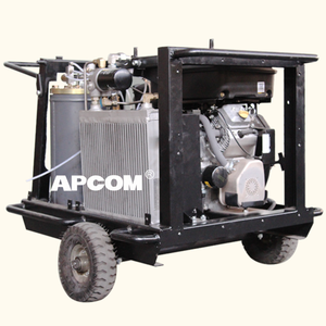 Compresseur d'air rotatif à vis à haute pression APCOM 13 bars, moteur Vanguard 18 CV, 40 CFM, compresseur mobile portable - Product Image 4