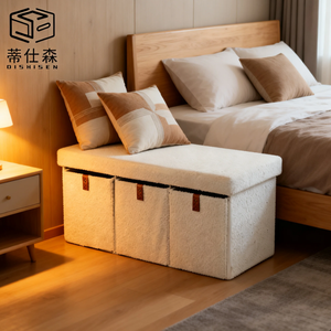<span class=keywords><strong>Banc</strong></span> de rangement pliant moderne de qualité supérieure pour salon, gain de place, <span class=keywords><strong>avec</strong></span> 3 tiroirs – Offre spéciale - Product Image 4