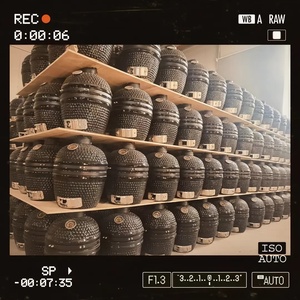 <span class=keywords><strong>Horno</strong></span> Ahumador de Carbón Cerámico <span class=keywords><strong>Kamado</strong></span> Personalizable de 12-24 Pulgadas con Asador y Ventilación Ajustable para Exteriores - Product Image 3