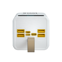 Batterie externe Maimi 50000 mAh PD 30W avec lumière LED, portable, pour extérieur, charge rapide du téléphone, haute capacité avec câbles intégrés
