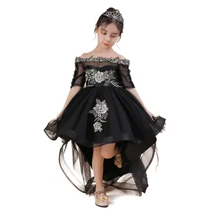 Haute qualité été 2023 Collection filles robe de nuit pleine robe romantique pour enfants robes de soirée pour les filles