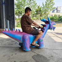 Dragon mécanique animatronique violet 2025, fabricant de manèges pour animaux d'amusement pour les parcs de loisirs pour enfants