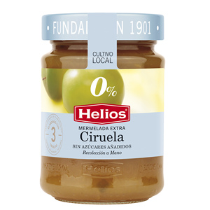 Mermelada de Ciruelas Helios Extra 280G Sin Azúcar Añadido, Recogidas a Mano - Product Image 1