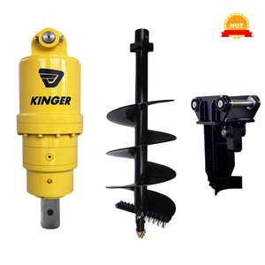 KINGER Xoắn Ốc Cọc Auger Drive/Máy Xúc Đính Kèm Thủy Lực Trái Đất Auger Khoan - Product Image 5