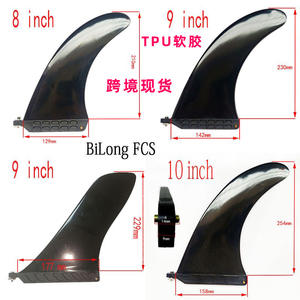 ครีบยางนิ่มสำหรับกระดานโต้คลื่น ขนาด 8 นิ้ว 9 นิ้ว ทำจาก TPU ครีบหางขนาดใหญ่ ช่วยปรับสมดุลการกันน้ำ สำหรับกระดานโต้คลื่นและกระดานแพดเดิลบอร์ด - Product Image 1