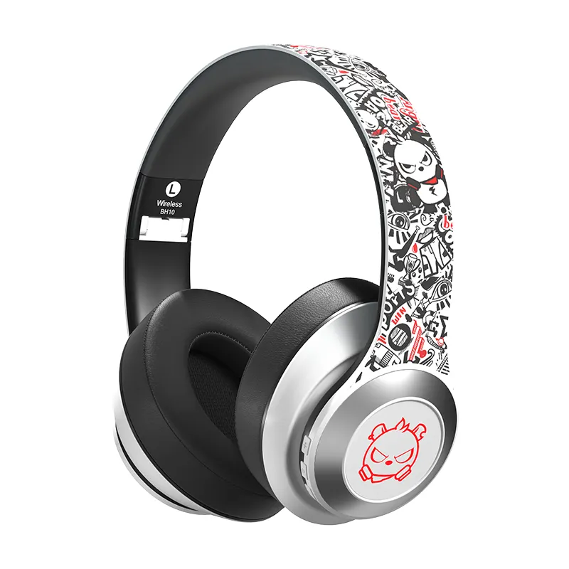 2020 new custom graffiti bt noise reduction wireless headphones