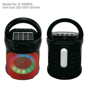 Güneş Enerjili Taşınabilir Bluetooth Hoparlör, Süper Bas Güçlü Ses ve FM Radyo/USB/TF/<span class=keywords><strong>MIC</strong></span> ile Dış Mekan Kullanımı için - Product Image 1