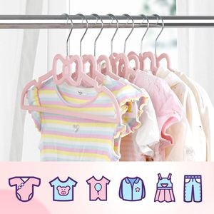 Perchas de Terciopelo Premium para Niños, Antideslizantes, con Lazo, para Ropa de Bebé, para Armario - Product Image 4