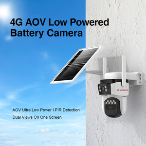 Vesafe okam Pro Wifi 4G PTZ thông minh aov ống kính kép năng lượng mặt trời ngoài trời cctv camera 6MP 2 ống kính màu đen 360 độ an ninh máy ảnh - Product Image 2