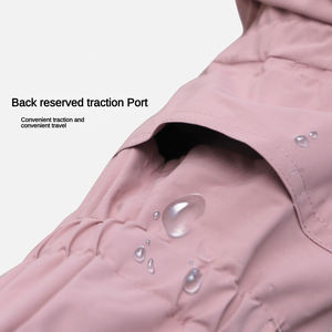 방수 방풍 애완동물 우비, 네 다리형, 고품질, 모던 스타일, 숨겨진 리드줄 구멍 디자인 - Product Image 5
