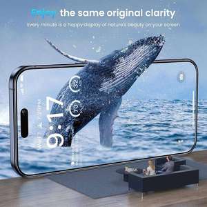 ฟิล์มกระจกนิรภัย HD สำหรับ iPhone 15 14 13 12 11, เคสป้องกันหน้าจอที่เป็นมิตรสำหรับ iPhone 15 Pro Max - Product Image 6