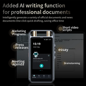Enregistreur vocal intelligent VORMOR M5 avec écran tactile de 5,0 pouces, traduction en temps réel dans 134 langues, appareil numérique pour les réunions d'affaires - Product Image 5