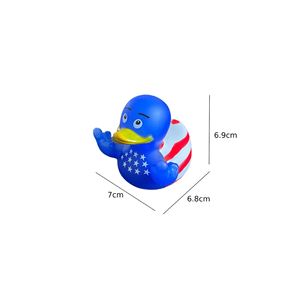 Customized Mass Printed 7 cm 3 Inch Pvc Funny Rubber Duck Shaped Bathtub <b>Bath</b> Toys Incorporating Pattern Designs - Product Image 6