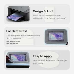 Prensa de calor por sublimación de 6 piezas para fundas de teléfono personalizables de TPU brillante, delgadas, suaves y a prueba de golpes de 6.1 pulgadas (16e/17e) - Lindas y atractivas - Product Image 2