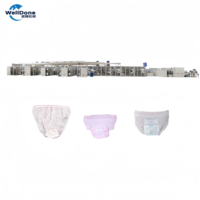 Welldone usine de production de pantalons menstruels jetables haute efficacité Machine période culotte faisant la Machine adulte pantalon Machine