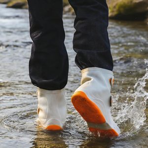 Cubrezapatos de <span class=keywords><strong>Goma</strong></span> Impermeables Reutilizables, Cubrebotas de Lluvia Antideslizantes y Resistentes con Bolsa de Almacenamiento a Prueba de Barro - Product Image 3