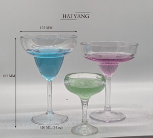 Offre Spéciale Premium – Verre à Martini Transparent de 365 ml (12 oz) Sans BPA, Réutilisable, Style Américain, pour Cocktails et Vins - Product Image 3