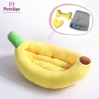 New Detachable Cartoon Banana Pet Supplies Cat's Nest Small And Medium-Sized Dog's Nest