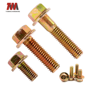 Mạ kẽm nhúng nóng bu lông DIN 931 Hex vít lợp Máy trục vít răng cưa mặt bích Bolt Vàng Nut Fastener - Product Image 1