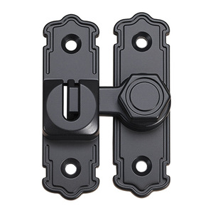 Loquet de porte en alliage d'aluminium, 90/180 degrés, loquet antivol épaissi, universel, installation facile pour porte de salle de bain - Product Image 5