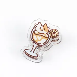 High Quality Custom Cartoon Acrylic Paper Clips Hot Selling Cute Factories' Plastic Crafts