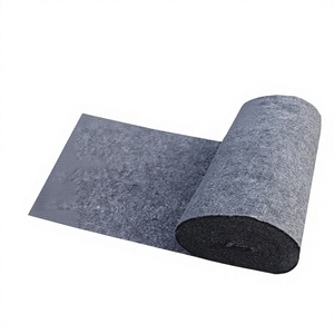 Toile <span class=keywords><strong>géotextile</strong></span> non tissée de 1 mètre de large, en <span class=keywords><strong>feutre</strong></span> de coton noir, pour serre, rétention d'humidité, préservation de la chaleur, usage routier - Product Image 1
