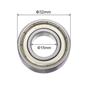 Rodamiento de Bolas de Ranura Profunda con Doble Blindaje 6002 6202 ZZ 6202ZZ de Acero Cromado C3 C4 <span class=keywords><strong>para</strong></span> Rodillos Transportadores, Bandas Transportadoras y Aplicaciones Agrícolas - Product Image 1