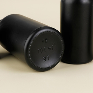 Envase de Vidrio Esmerilado Negro de 5-100 ml para Aceites Esenciales, Gotero de Vidrio de 5 ml, Envase Cosmético de Vidrio de 30 ml - Product Image 1
