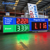 Letrero de Precio de Gasolina de 8, 10 y 20 Pulgadas, Tamaño Personalizado, Letrero de Pie para Gasolinera, Blanco, Rojo, Verde, Amarillo