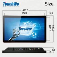 43 55 65 86 pulgadas buen precio Led HD 4K Monitor de pantalla táctil China Lcd Panel plano interactivo todo en uno Pc Tv reproductor de publicidad