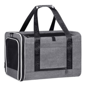 Gris de lujo impermeable cuadrado Oxford cremallera perro mascota gato de lados suaves Trolley Trunk <span class=keywords><strong>Carrier</strong></span> con ruedas productos de viaje bolsa monedero - Product Image 1