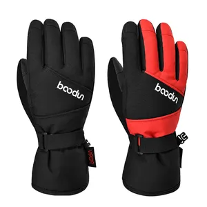 HBG 1383 Snow ski gloves for kids Keep warm Non-slip waterproof windproof ski snowboard warm snow gloves kids