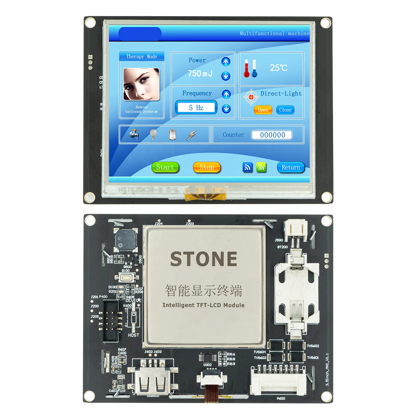 3.5 inch TFT LCD Module For Arduino With Controller Board + Program