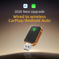 2026 Produk Terlaris 4-in-1 Wireless CarPlay & Android Auto USB Dongle WiFi6 Bluetooth 5.4 Plug and Play untuk Mobil 2016+ Garansi 1 Tahun