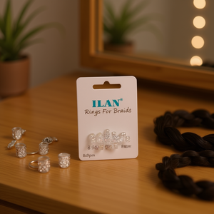 Anelli per trecce 8x9mm 20 pezzi Accessori per lo styling dei capelli - Product Image 2