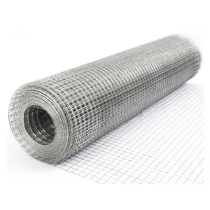 3/4 Hàn lưới thép cuộn cuộn mạ kẽm nhúng nóng và cuộn tráng PVC hàn hàng rào vuông lưới thép mạ kẽm 22-30 ngày