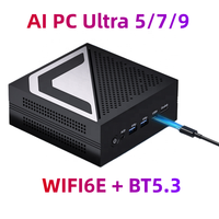 Mini Computadora Nuc 5 225H 7 225H 9 285H DDR5 WiFi6E Compatible con WIN 10/11 Pro, Pantalla Múltiple, PC de Escritorio para Hogar, Oficina y Juegos