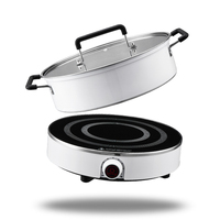 2025 nouveau Design unique Hotpot cuisinière à Induction électrique affichage LED numérique étanche Mini bouton contrôle pour usage domestique hôtel