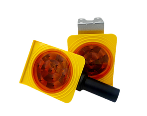 Năng lượng mặt trời Powered giao thông chướng ngại vật đèn vàng Led nhấp nháy cảnh báo ánh sáng - Product Image 2